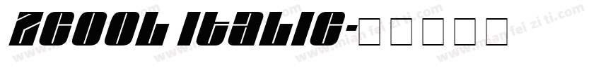 zcool italic字体转换
